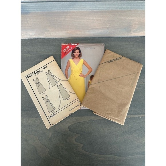 See and Sew Vintage Uncut Misses Dress Size 14/16/18 Pattern No 5299 - Picture 5 of 7